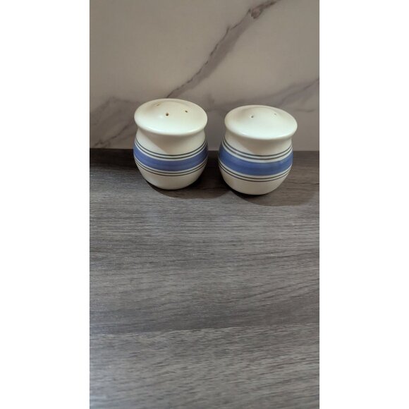 Pfaltzgraff Rio Ceramic Bue Pattern Salt and Pepper Shakers Vintage - Picture 7 of 7